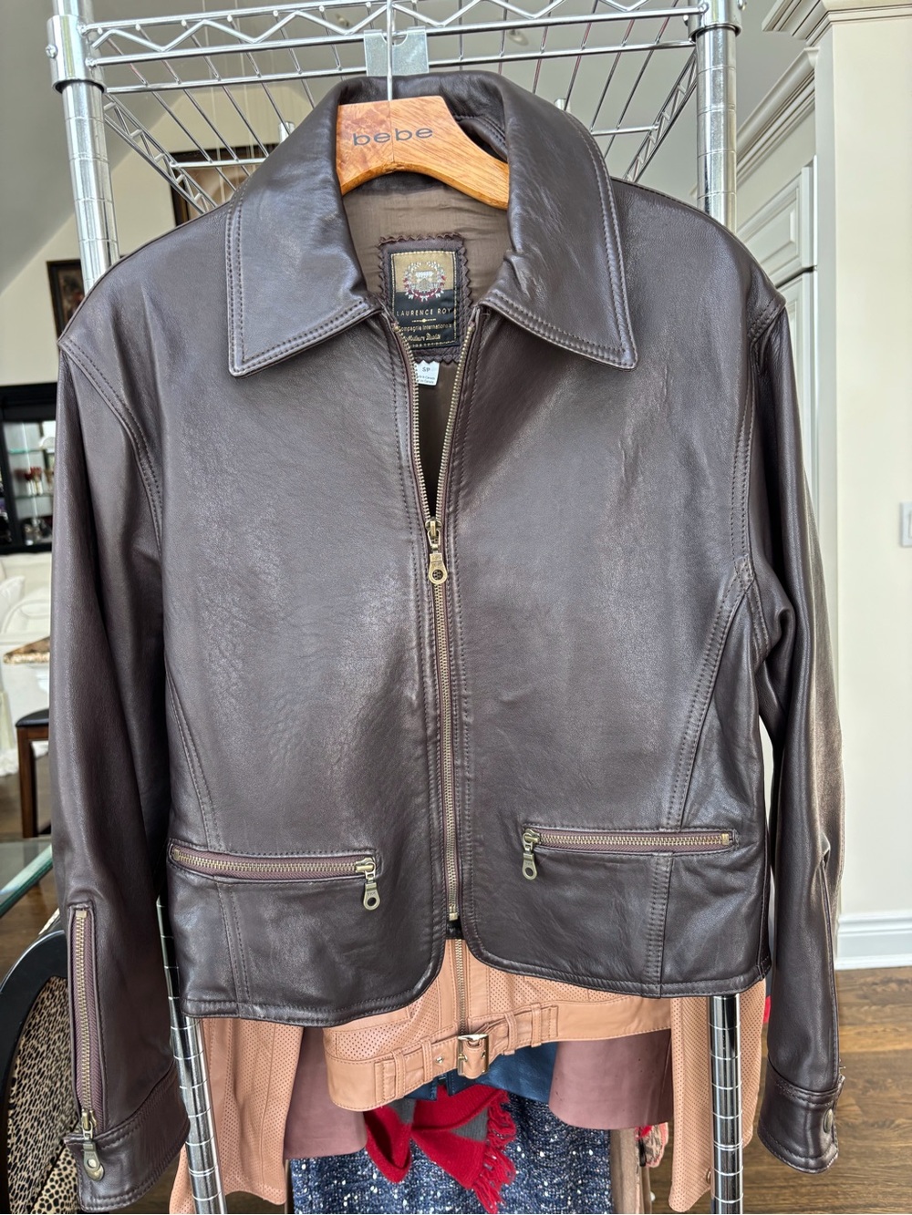 Brown Leather Jacket - Women's
